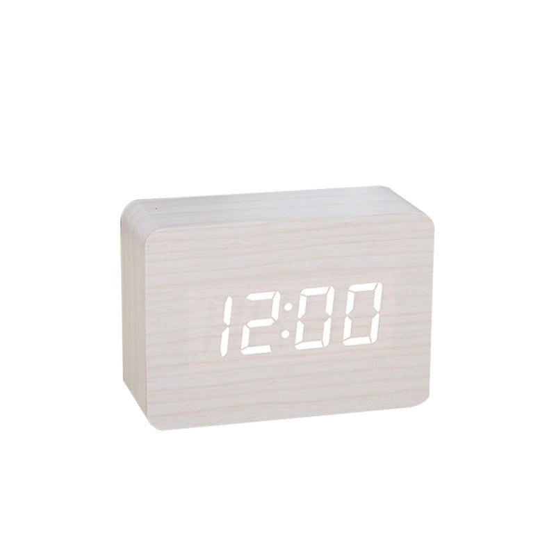 Wood Grain Smart Alarm Clock