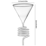 Pour-Over Coffee Dripper with Spiral Filter Stand