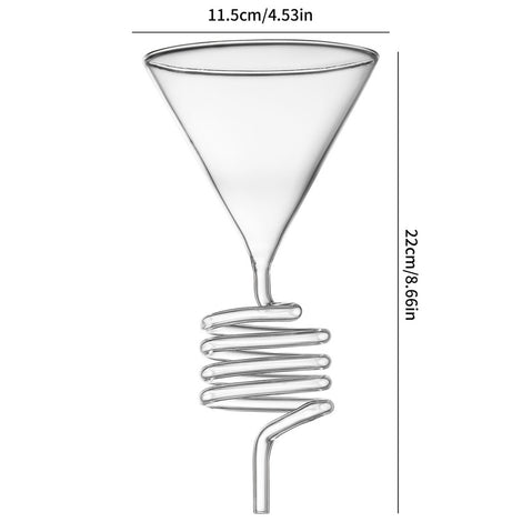 Pour-Over Coffee Dripper with Spiral Filter Stand