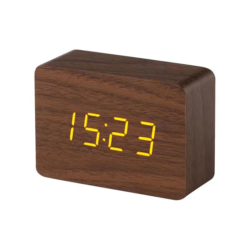 Wood Grain Smart Alarm Clock