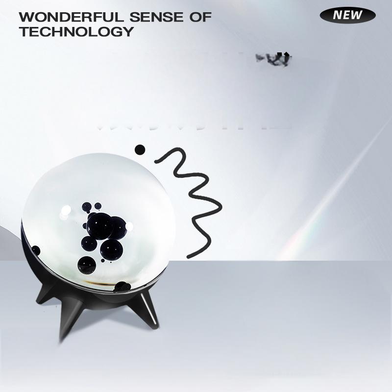 Portable Magnetic Fluid Music Visualiser – Rechargeable Desk Lamp