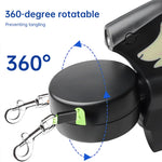 Double Retractable Dog Leash — Tangle-Free