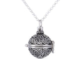 Long Rosette Pendant Necklace