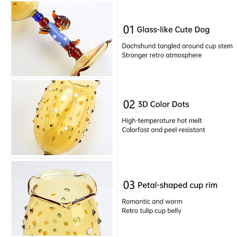 Dachshund Wine Glass — Handcrafted Gift for Dog Lovers