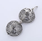 Long Rosette Pendant Necklace
