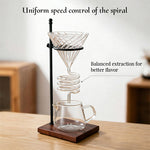 Pour-Over Coffee Dripper with Spiral Filter Stand