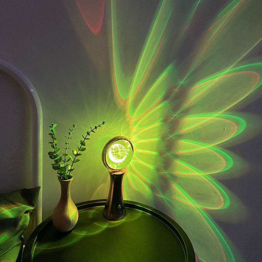 3D Crystal Globe Night Light – Touch-Control RGB Lamp