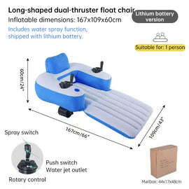 Electric Inflatable Lounge Chair for Pool & Lake