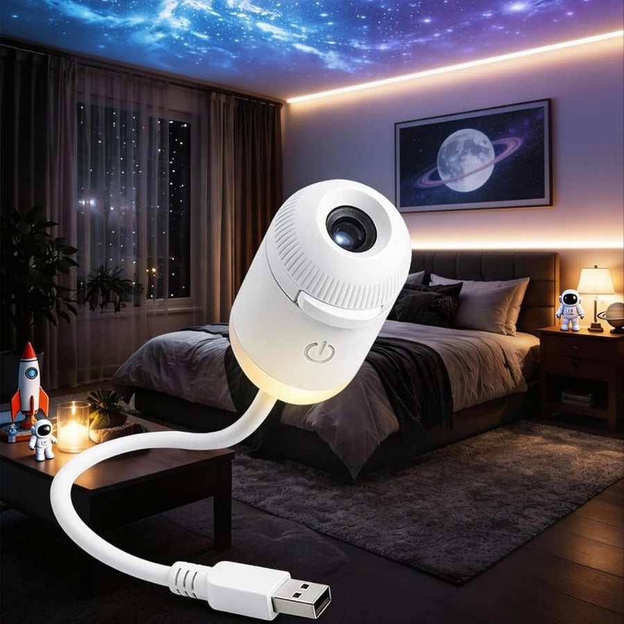 USB Projection Night Light – 5W Touch-Control Lamp