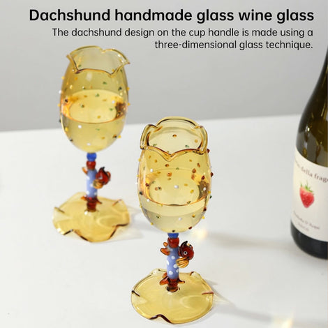 Dachshund Wine Glass — Handcrafted Gift for Dog Lovers