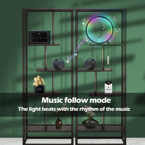 Music-Reactive RGB Ambient Desk Light