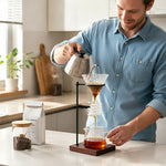 Pour-Over Coffee Dripper with Spiral Filter Stand