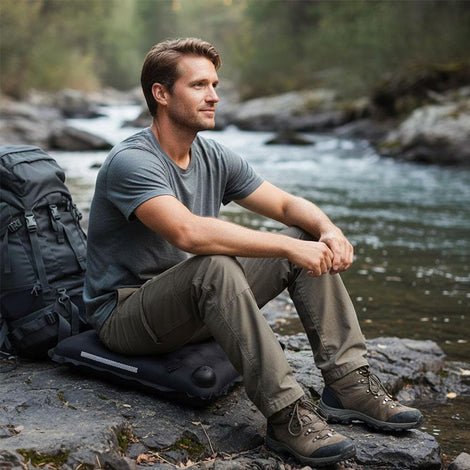 Portable Inflatable Seat Cushion for Camping