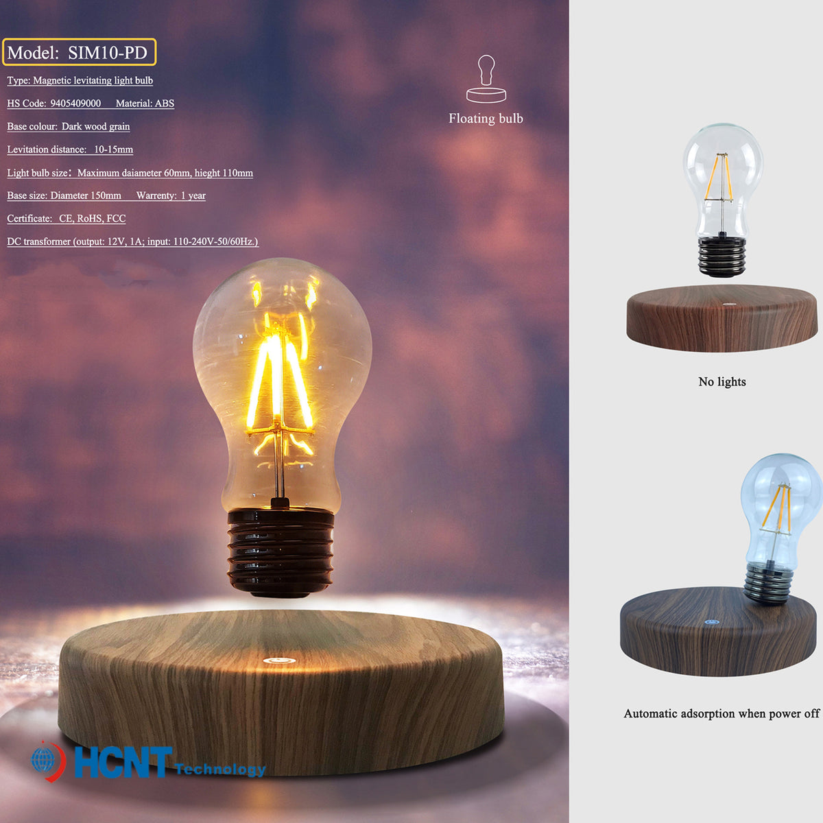 Magnetic Levitation Bulb Lamp