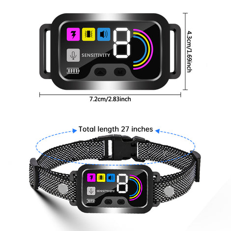 No-Bark Dog Training Collar with Vibration & Beep