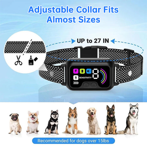No-Bark Dog Training Collar with Vibration & Beep