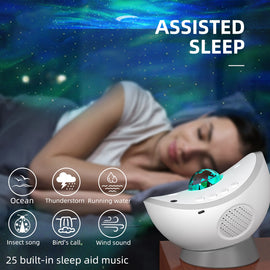 Aurora Galaxy Projector with Speaker