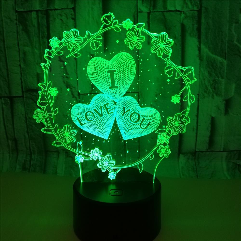 Love Glow 3D LED Lamp
