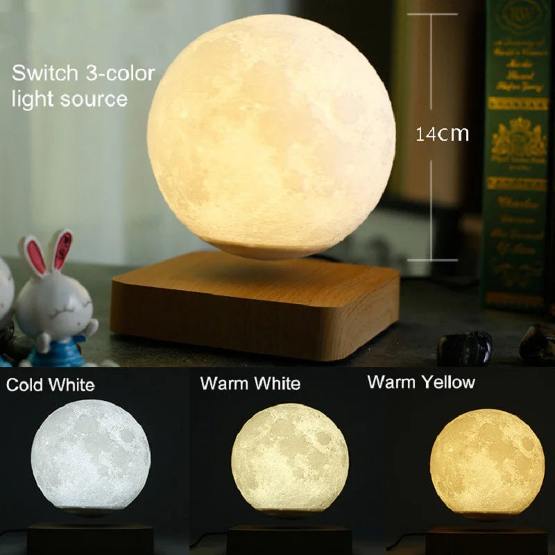 3D Floating Moon Lamp