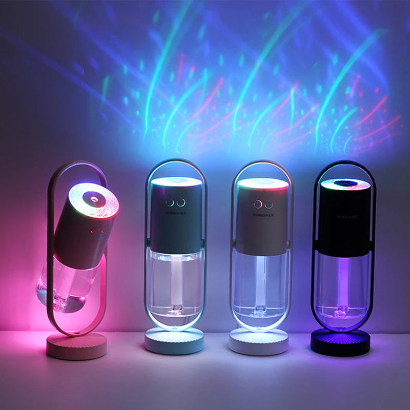 USB Mini Humidifier Night Light – Colourful Ambient Glow