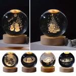 3D Galaxy Crystal Ball Lamp