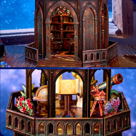 Observatory Book Nook Wooden Puzzle Kit