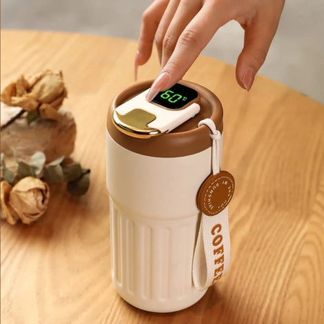Insulated Travel Mug with LED Temperature Display