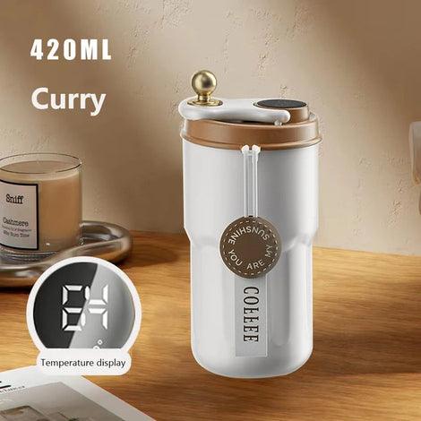 Insulated Travel Mug with LED Temperature Display