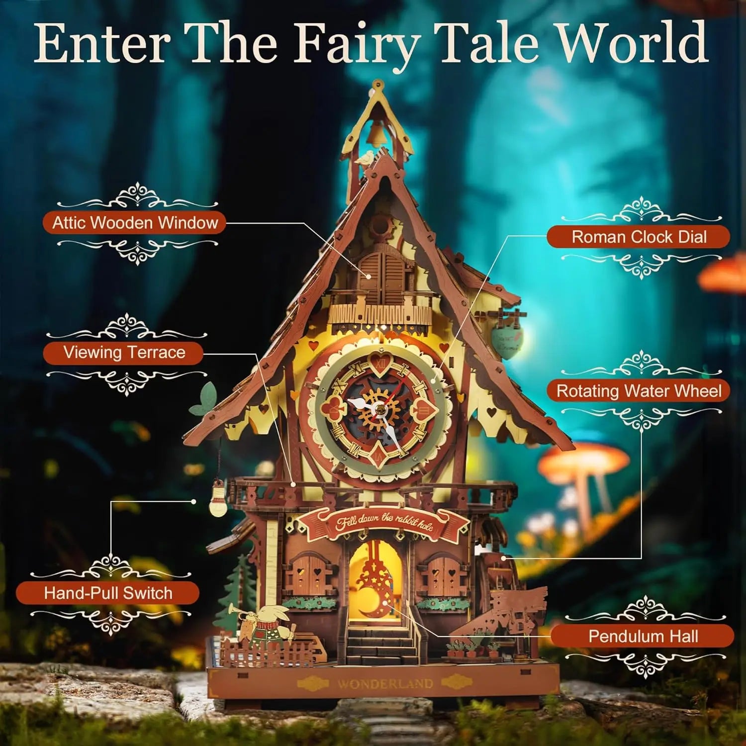 Black Forest Cuckoo Clock Wooden Puzzle Kit