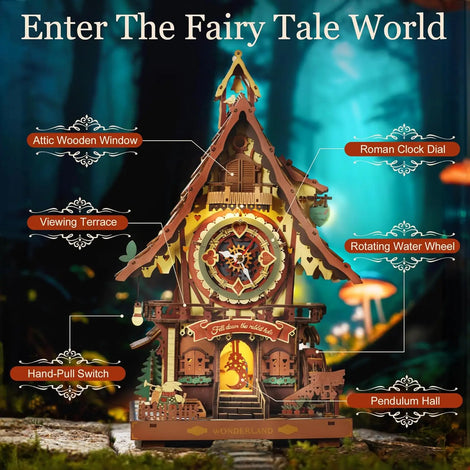 Black Forest Cuckoo Clock Wooden Puzzle Kit