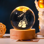 3D Galaxy Crystal Ball Lamp
