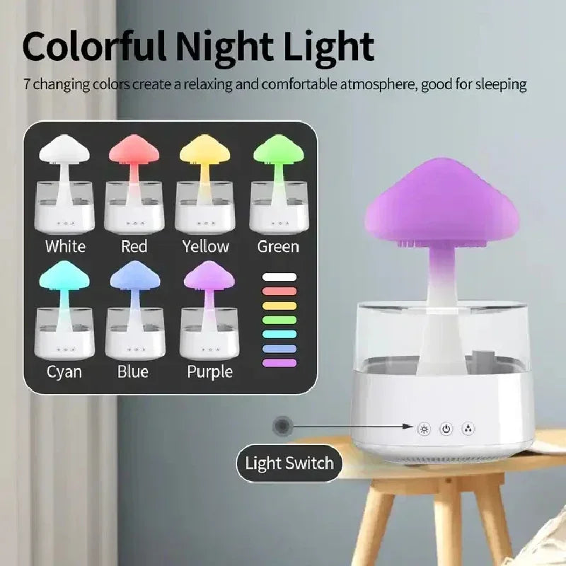 Mushroom Rain Cloud Humidifier