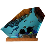 Ocean Depths Resin Lamp