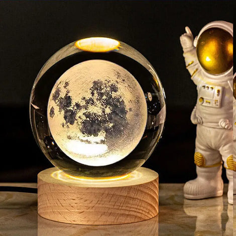 3D Galaxy Crystal Ball Lamp