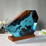 Ocean Depths Resin Lamp