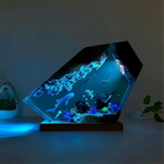 Ocean Depths Resin Lamp
