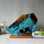 Ocean Depths Resin Lamp